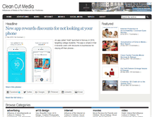 Tablet Screenshot of cleancutmedia.com
